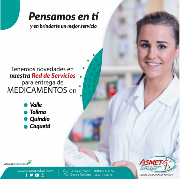 Ajustes en proveedor para entrega de medicamentos